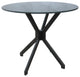 Swivel Counter Metal Pub Set - M-70 Stools 26" or 30", Watusi Aquatint - Grey, 30", Crackle Glass