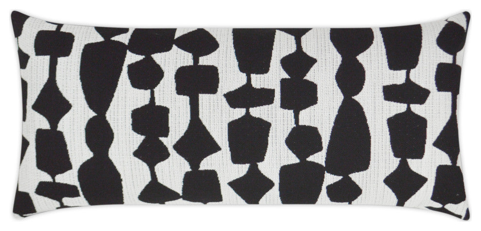 Outdoor Freya Lumbar Pillow - Black