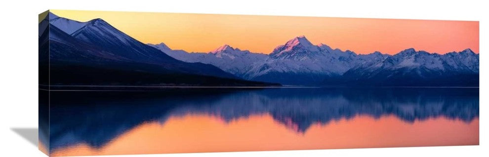 "Mount Cook, New Zealand" Stretched Canvas Giclee by Daniel Murphy, 36x12"