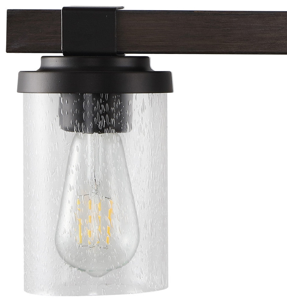 Bungalow Iron LED Vanity Light, Oil Rubbed Bronze, 4 Bulb