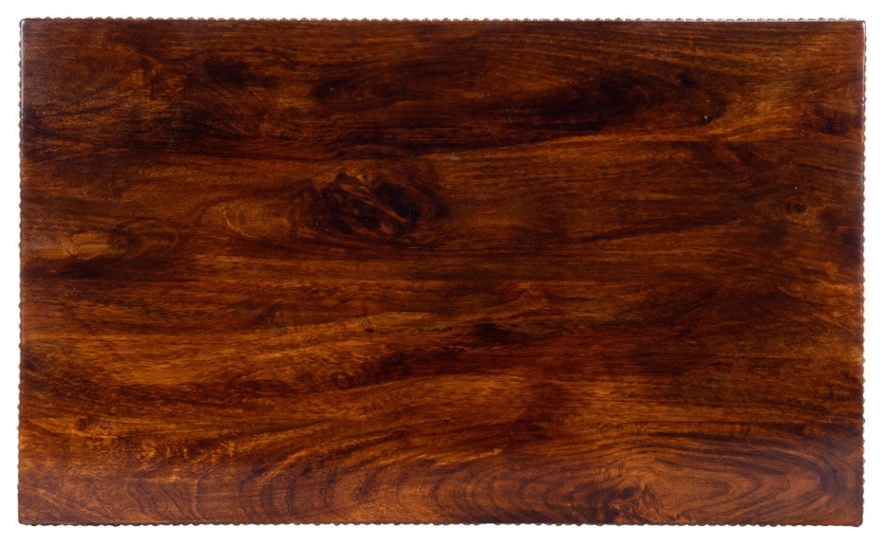Wood and Hand Painted Storage Coffee Table