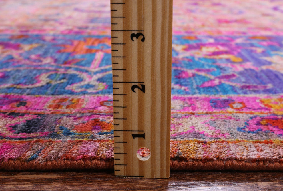 8' 11" X 12' 0" Persian Hand-Knotted Silk Rug Q6805