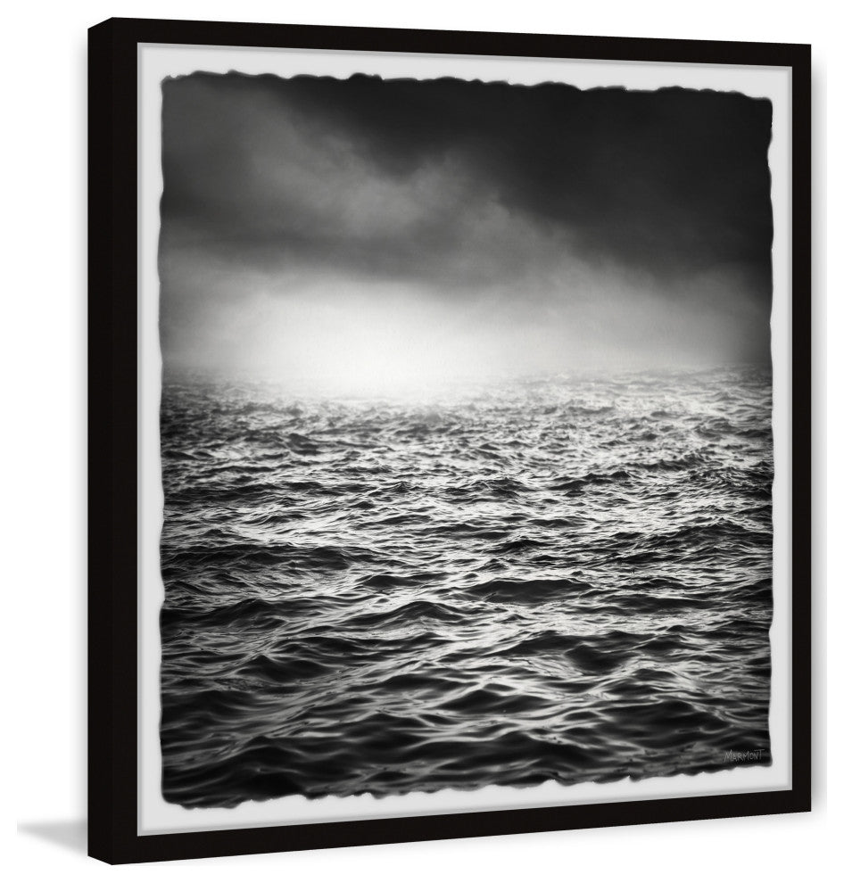 "Ocean Storm" Framed Painting Print, 18x18