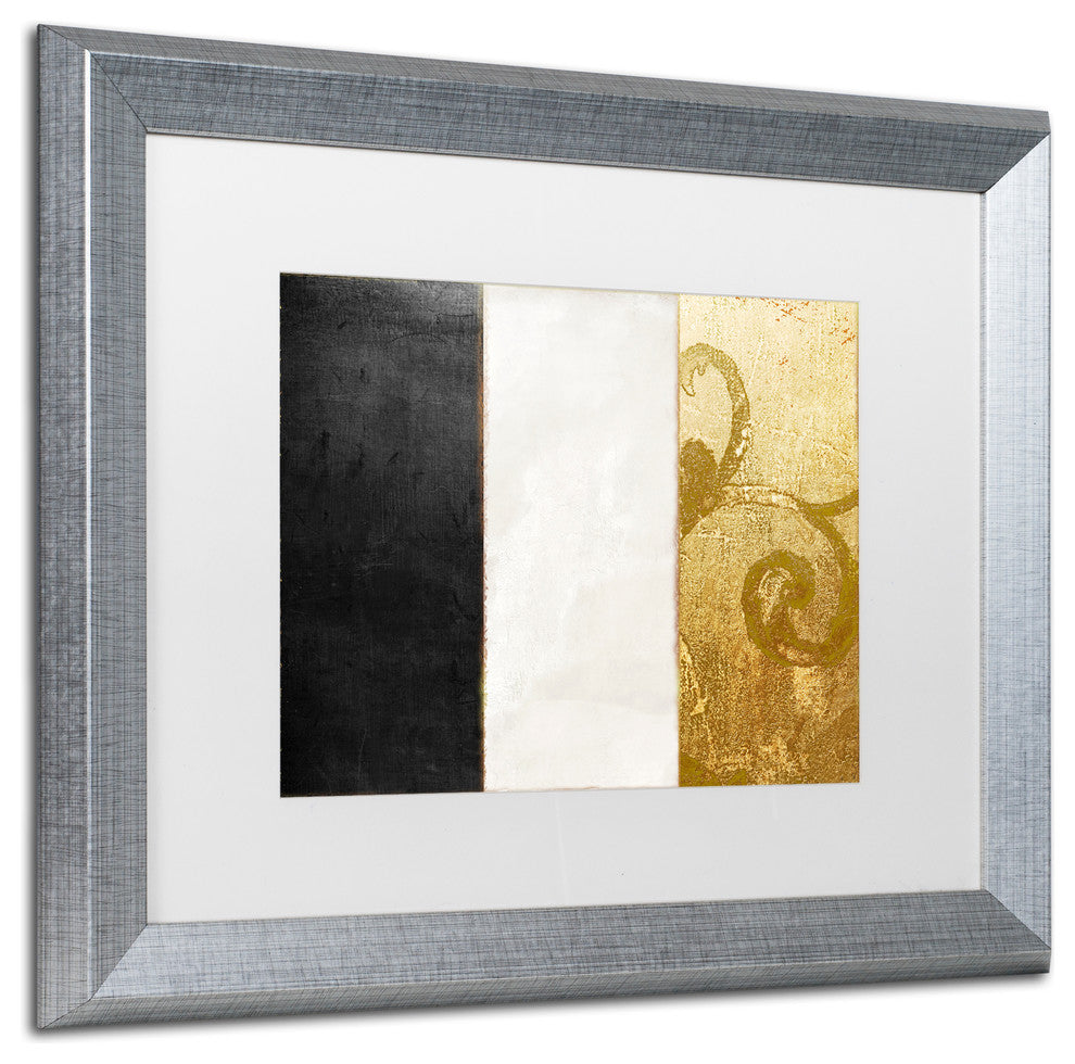 Color Bakery 'Fashion Flag II' Matted Framed Art, Silver Frame, White Mat, 20x16