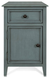 Aged Seafoam Side Table 15"Wx25"H19"D