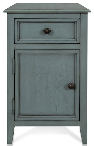Aged Seafoam Side Table 15"Wx25"H19"D
