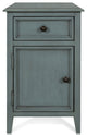 Aged Seafoam Side Table 15"Wx25"H19"D
