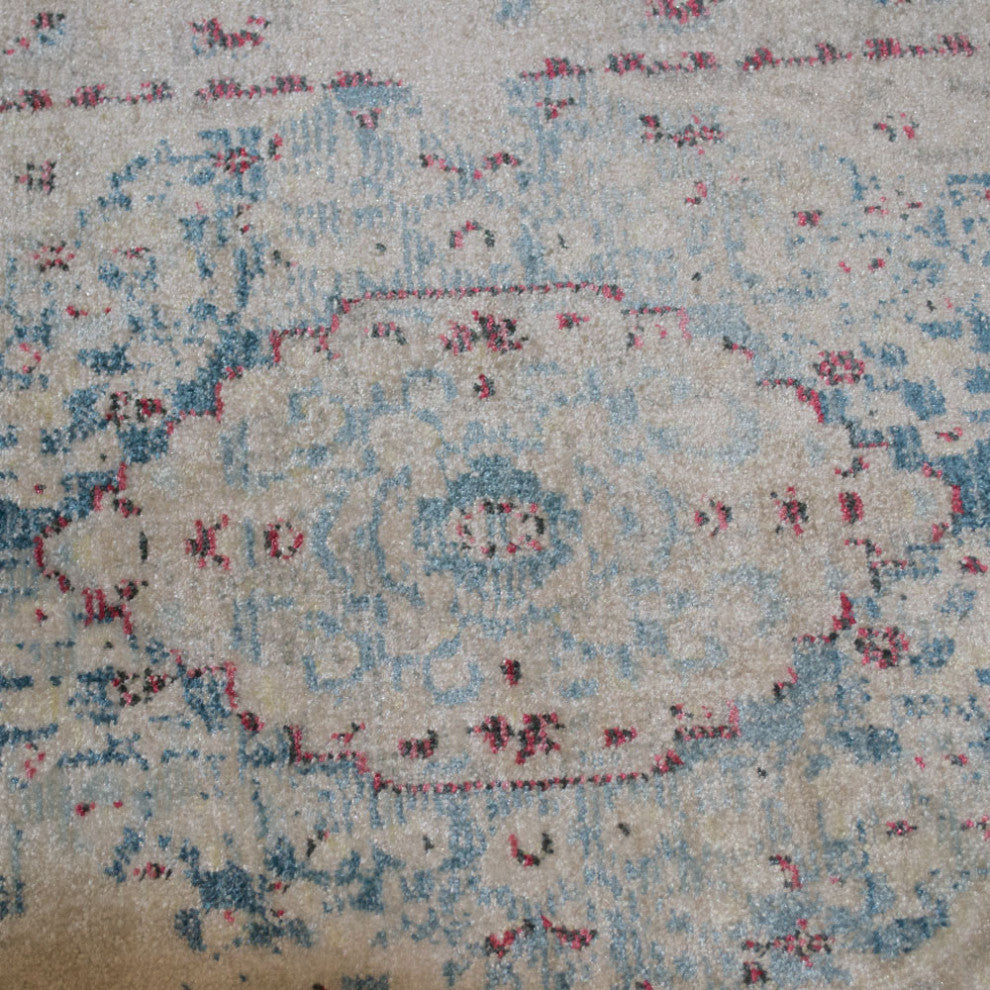 Machine Made Polyester Durable Indoor Outdoor Washable Oriental Pattern Footmat