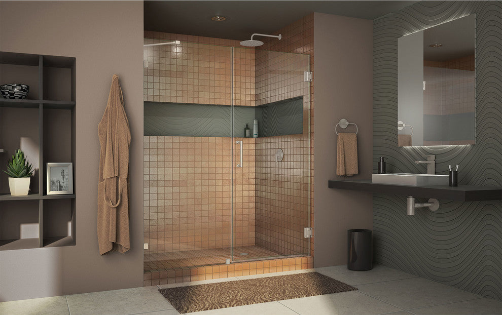 Dreamline Unidoor Lux 53" Frameless Hinged Shower Door