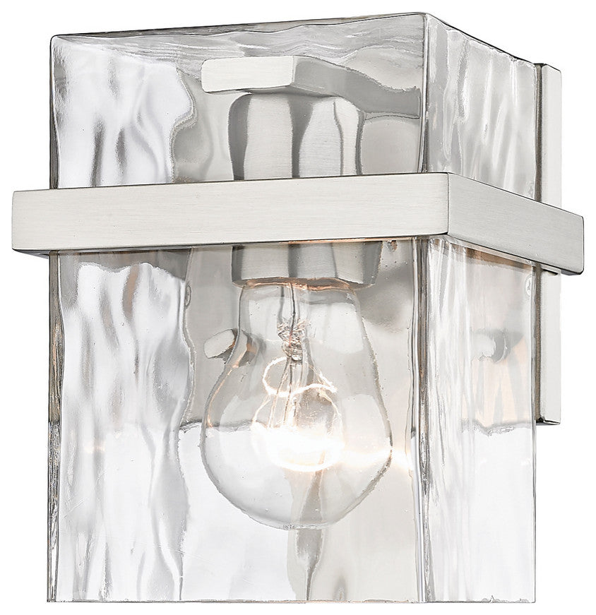 Zlite 1938-1S-BN 1-Light Wall Sconce, Clear