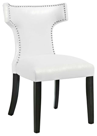 Curve Vinyl Dining Chair EEI-3922-WHI