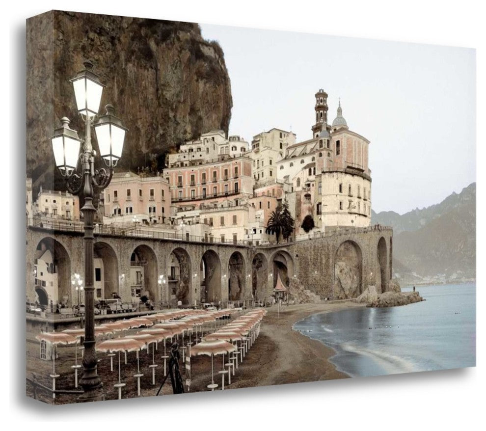 "Atrani Caffe - 5A Horizontal" By Alan Blaustein, Giclee on Gallery Wrap Canvas