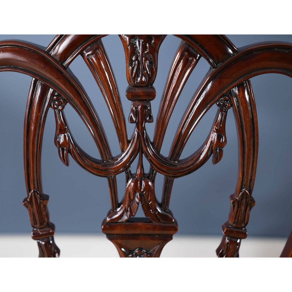 Carved Shield Back Side Chair