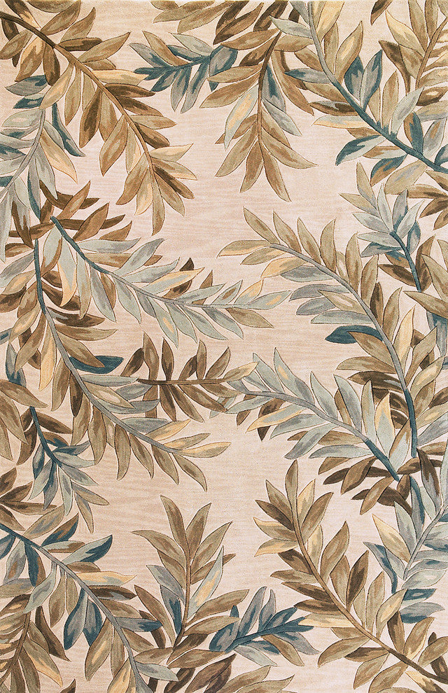 Sparta 3126 Ivory Tropical Branches Rug, 8'6"x11'6"