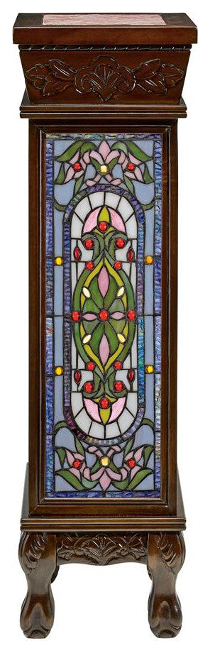 Design Toscano Baldwin Stained Glass Pedestal