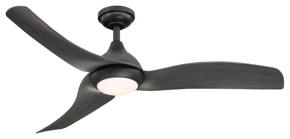 52 in Modern LED Ceiling Fan in Dark Bronze