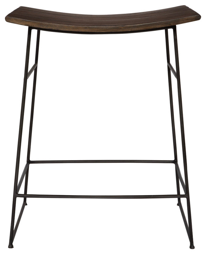 Uttermost Thura Walnut Counter Stool