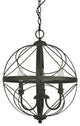 WAREHOUSE OF TIFFANY'S XL5020-3FY Hercules 16 in. 3-Light Indoor Bronze Finish