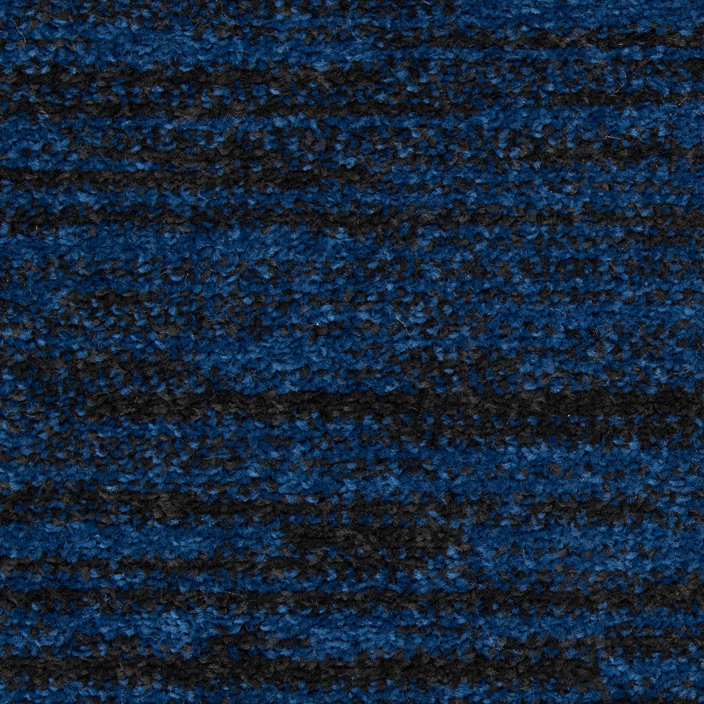 Nourison Essentials 8' x Round Midnight Blue Outdoor Area Rug