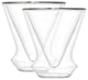 Cosmo Double Wall Stemless Martini Glasses 5 oz, Set of 2