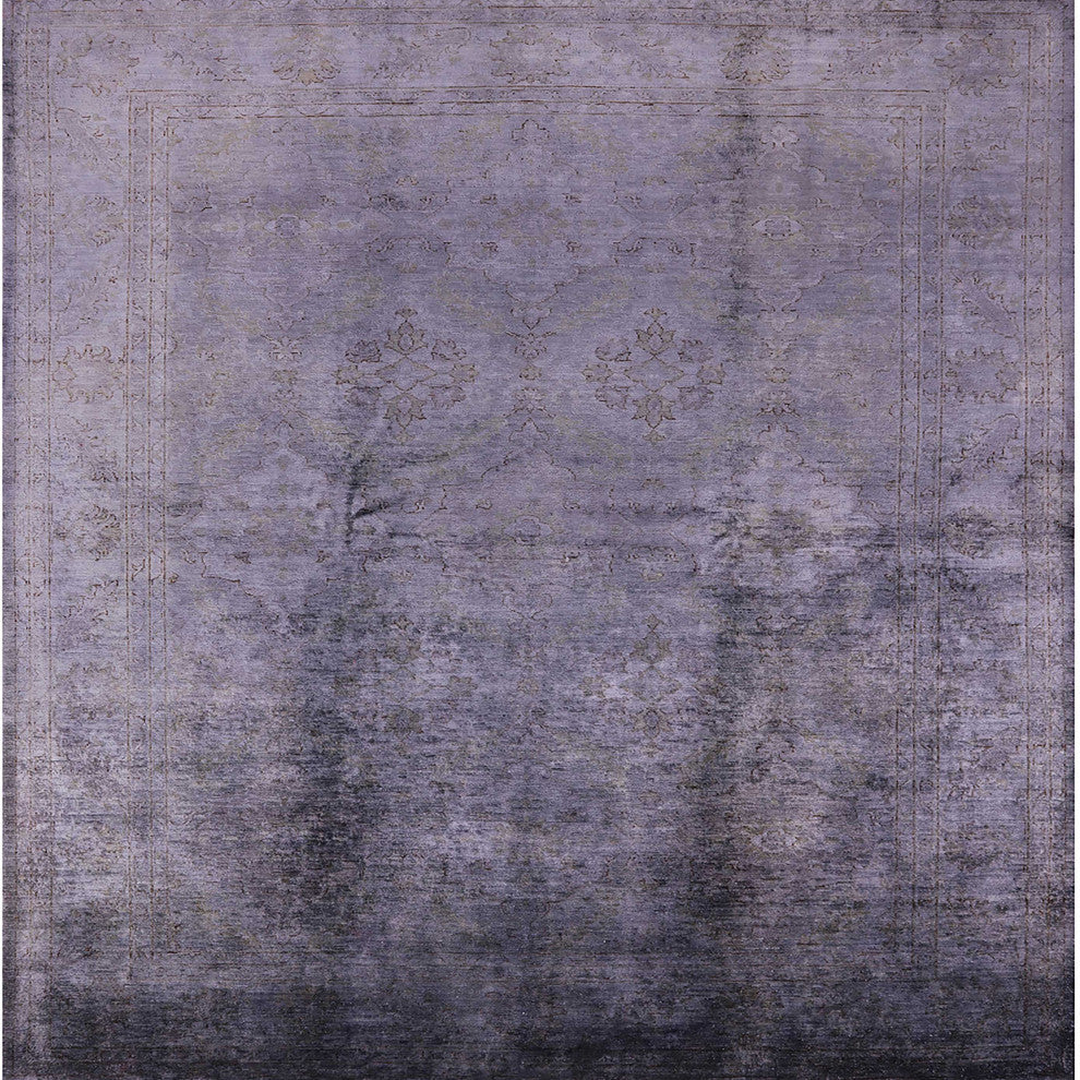 Ahgly Company Indoor Square Mid-Century Modern Area Rugs, 6' Square