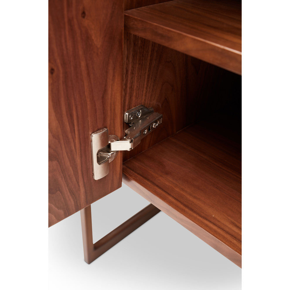 Cube Sideboard, Walnut, Vintage Copper