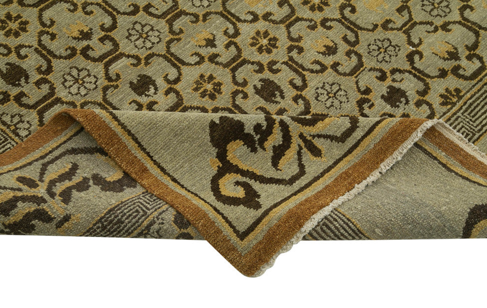 Rug N Carpet - Hand-Knotted Oriental 10' 0" x 13' 10" Wool Oushak Area Rug