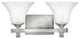 Hinkley Abbie Two Light Vanity, Brushed Nickel