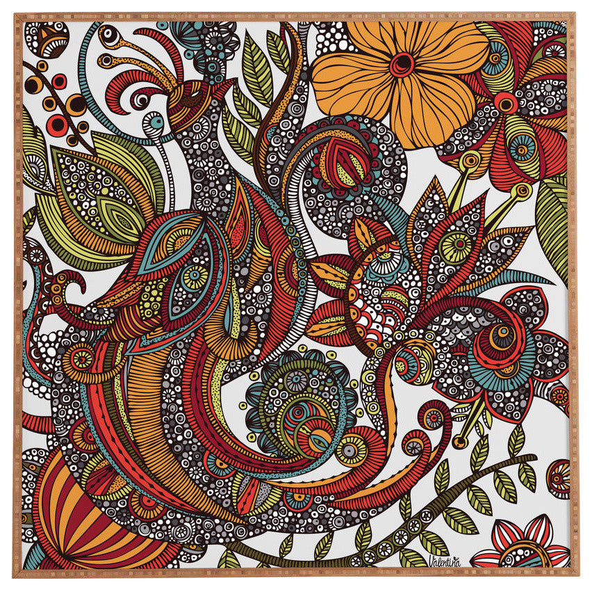 Deny Designs Valentina Ramos Paradise Bird Framed Wall Art
