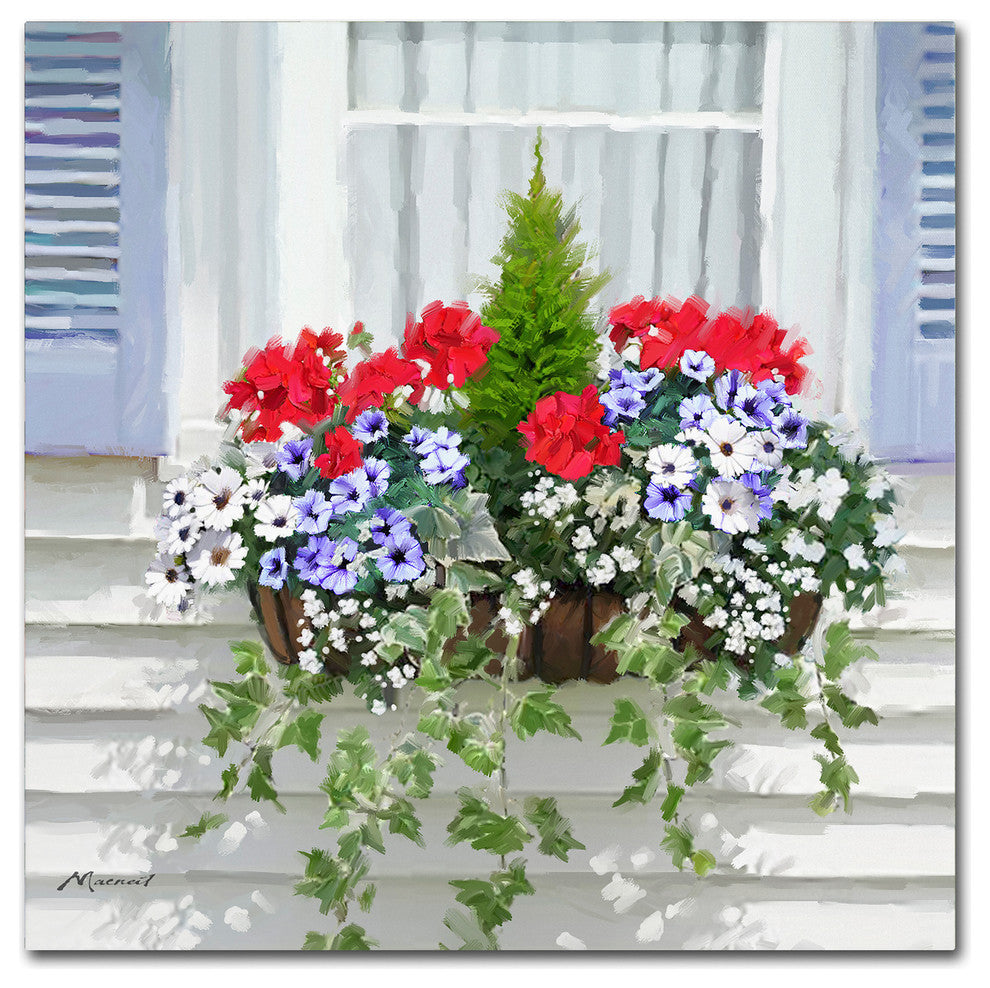 The Macneil Studio 'Window Box' Canvas Art, 18"x18"