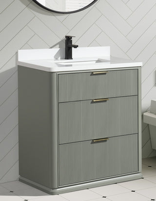 Ari Kitchen and Bath Aria 30" Freestanding Bathroom Vanity Sage