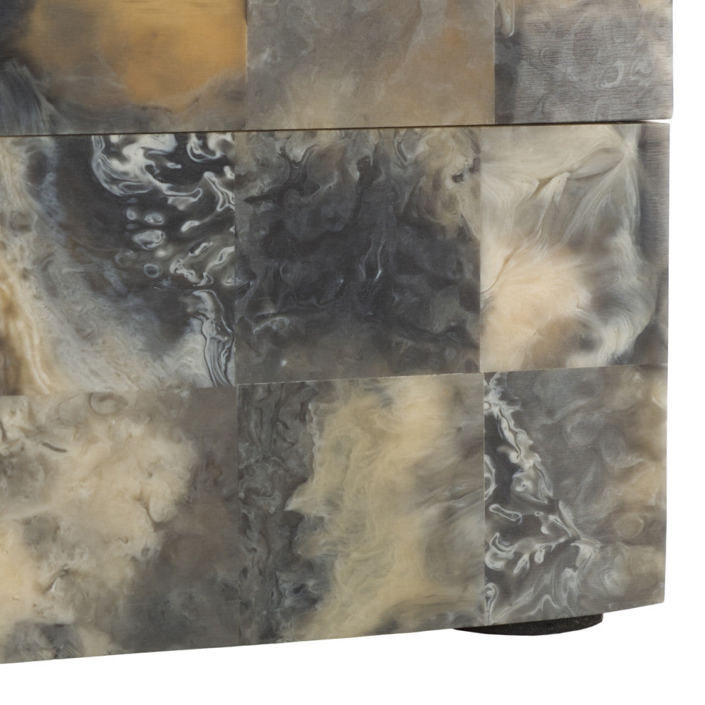 Safavieh Lori Decor Box, Set of 2, Antique Green/Horn