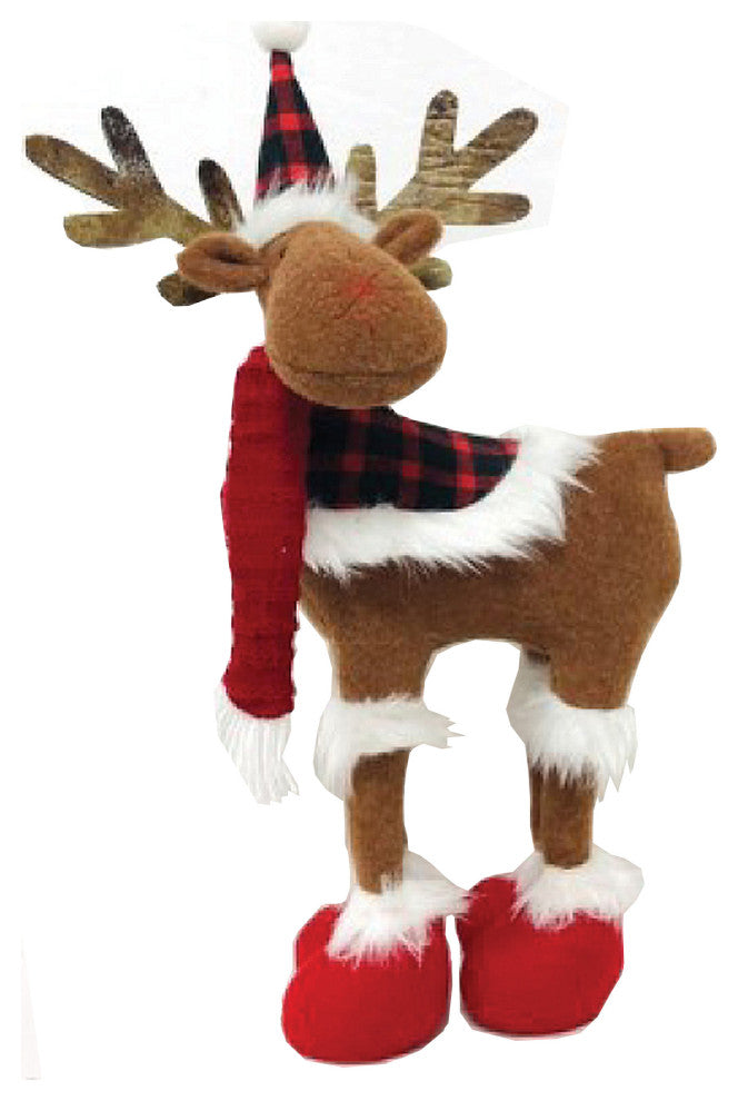 16" Plaid Moose