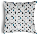 Halloween Critters Accent Pillow With Removable Insert, Unreal Teal, 18"x18"