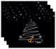 Holiday Anchor Decorative Holiday Print Placemat, Set of 4, Navy Blue