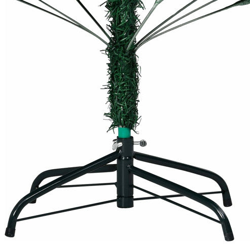vidaXL Christmas Tree Artificial Tree with Stand and Thick Branches Green PVC