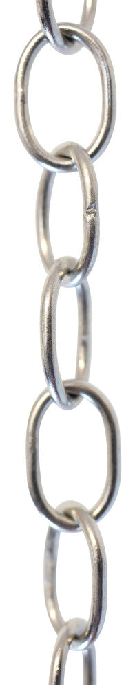 RCH Hardware Brass Loop Chandelier Chain, Various Finishes, Polished Nickel, W18