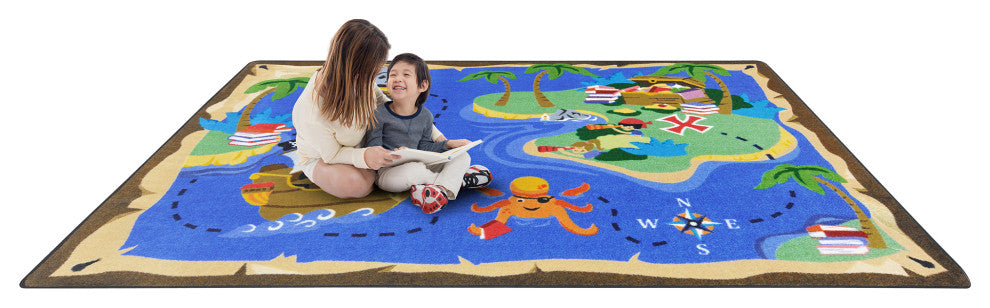 Books Are Treasures Rug, 7'8"x10'9"