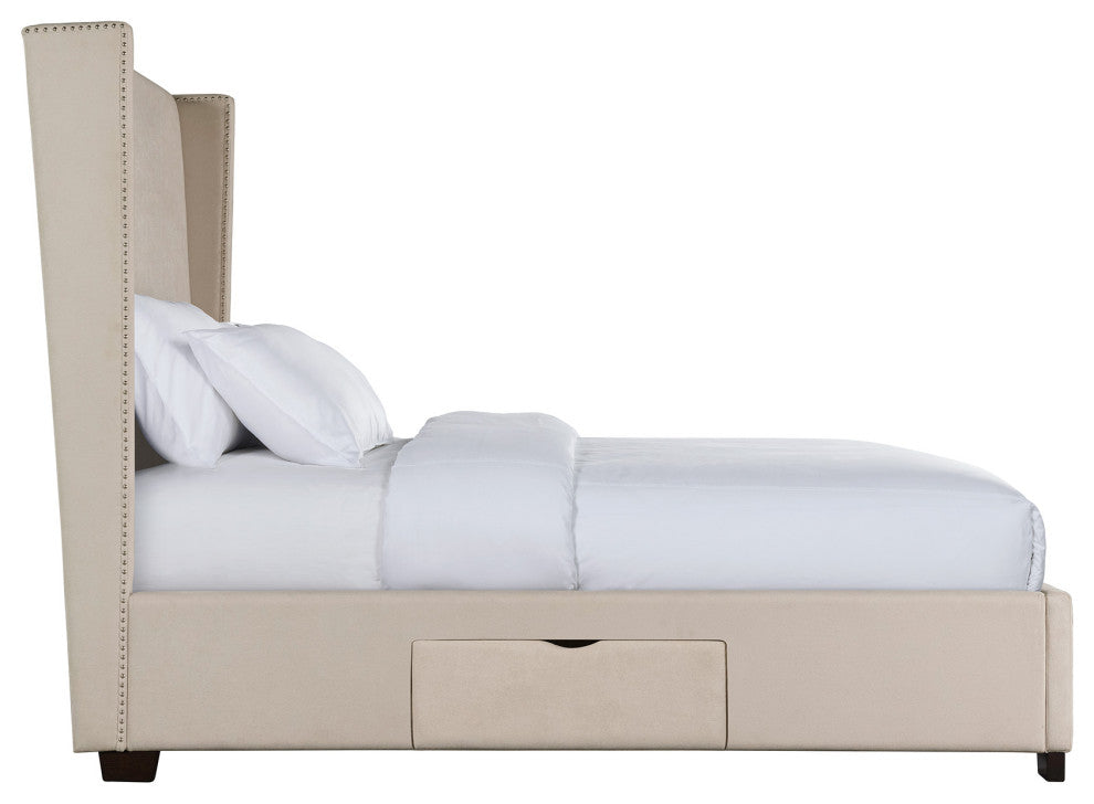 Picket House Furnishings Fiona Queen Upholstered Storage Bed
