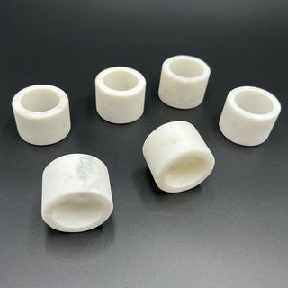 Real Marble Napkin Rings, 1 Box/12 Pieces
