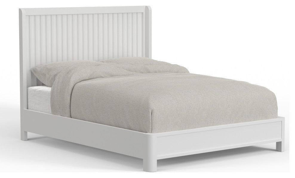 Stapleton Standard King Panel Bed, White