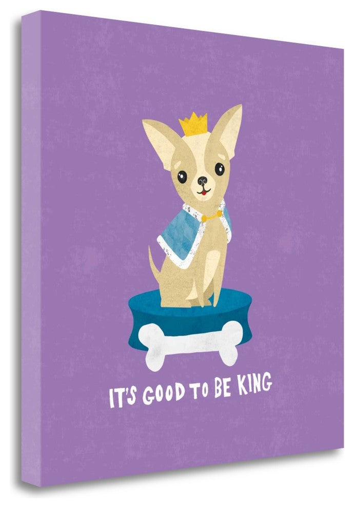 "Good Dogs Chihuahua Bright" By Moira Hershey, Giclee on Gallery Wrap Canvas