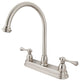 Kingston Brass KB3748BL 8" Centerset Kitchen Faucet, Brushed Nickel