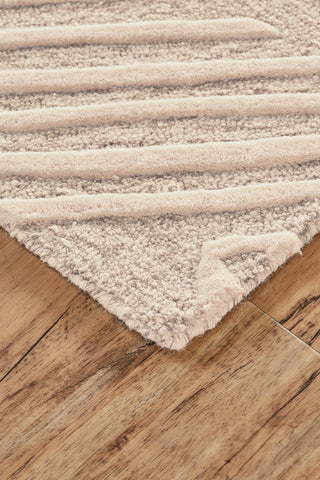 Weave & Wander Fadden Rug, Ivory/Natural, 2'6"x8'