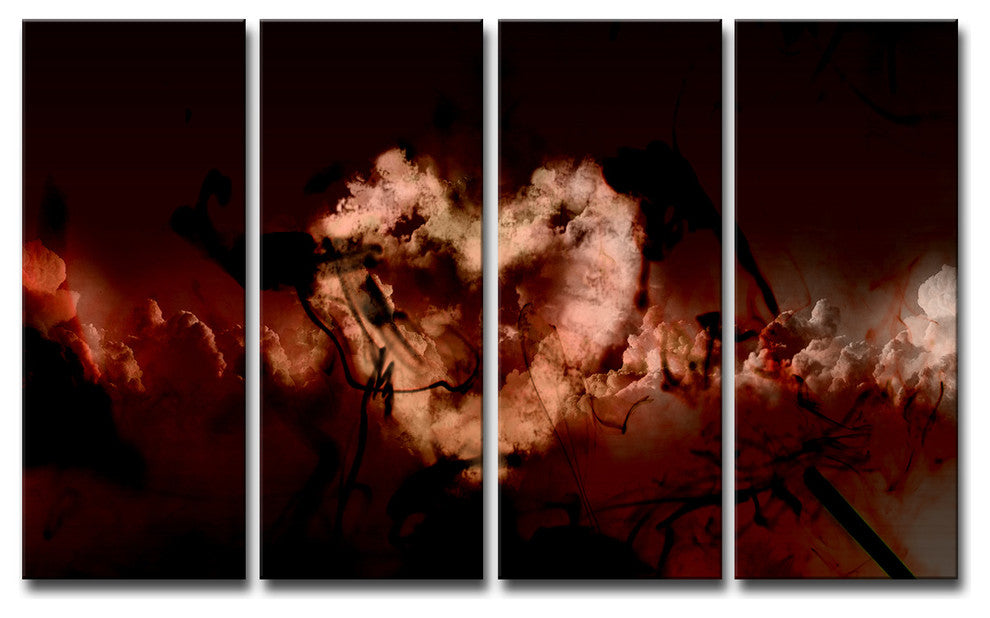 Ready2HangArt ''Glitzy Mist XXXVII'' by Tristan Scott, 24"x48", 4 Piece Set