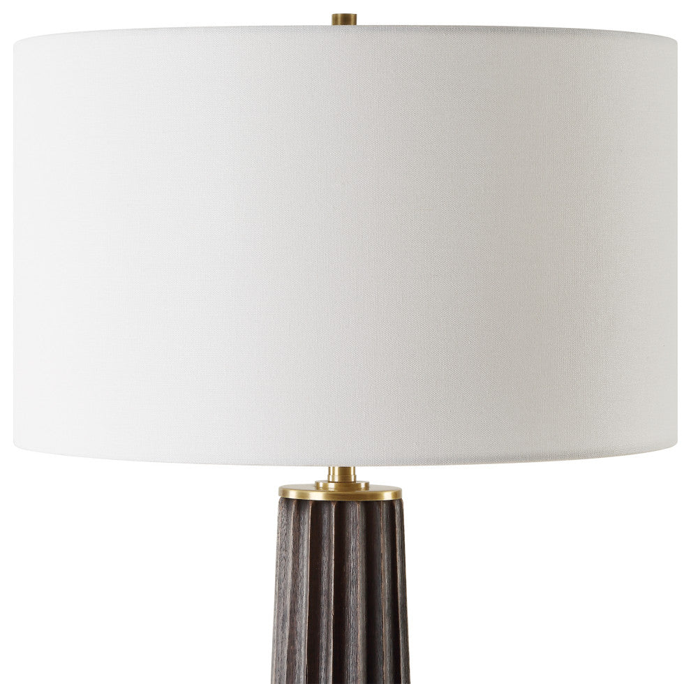 Uttermost Forage Dark Scalloped Table Lamp
