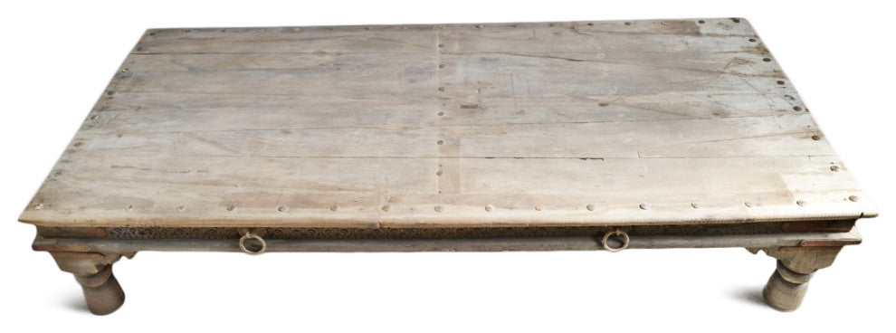 Consigned Vintage Teak Takhat Coffee Table 4