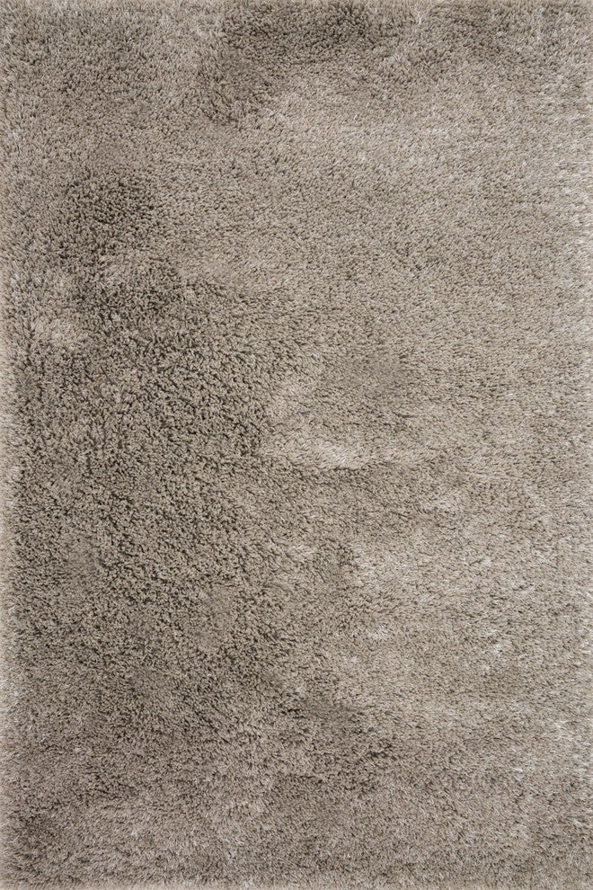 Hand Tufted Polyester Mila Shag Area Rug by Loloi II, Taupe, 2'3"x3'9"