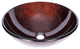 Eden Bath EB_GS09 Red Copper Reflections Bathroom Glass Vessel Sink