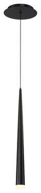 Cascade 1 Light LED Pendant in Black